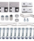 Components of Beefed Up Two Inch Leveling Lift Kit For Honda Rancher 350 400 AT 2000 to 2006 with bolts and brackets