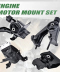 Beefed-Up Engine Mount Kit For Toyota Corolla Matrix And Pontiac Vibe 1.8L 2009-2013 And 2009-2010 Direct OE Replacement A62027 A62039 A62015 A62023 Heavy-Duty Iron Construction