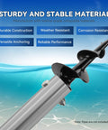 Dock Pole Auger for Aluminum Poles and 2 Inch O D Tubing, Dock Post Auger Kit With Stainless Steel Bolts And Nuts, 2 Pack