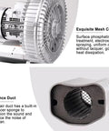 Rock Solid 7500W Vortex Blower Built With Heavy Duty Aviation Aluminum Casing showcasing exquisite mesh cover and silence duct.