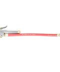 Straight Air Chuck Tire Inflator With Built In Gauge And 12 Inch Hose For 10 To 90 PSI Push On Chuck Steel Casing With Brass Fittings