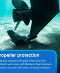 Skeg Mounted Hydrofoil Boat Stabilizer Shield For Outboards And Sterndrives 100HP To 425HP protecting propeller underwater