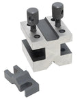 Beefy Hardened Steel V Block With Clamp Set 1-3/8 x 1-3/8 x 1-3/16 90 Degree Precision Machinist Gauge For Mill And Lathe Multi Purpose V Block Tool With High Squareness And Parallelism, steel V block with clamps