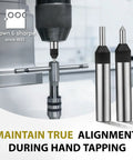 Pro Grade Adjustable Spring Loaded Tap Guide for precise tap alignment, square start, preventing cross threading in hand tapping setups.