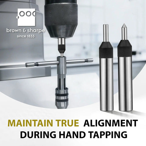 Pro Grade Adjustable Spring Loaded Tap Guide for precise tap alignment, square start, preventing cross threading in hand tapping setups.