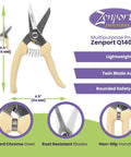 Multipurpose Hoof Trimming Shears 7 Inch For Hoof Care Gardening Floral And Agricultural Tasks With Precision Cutting Blades