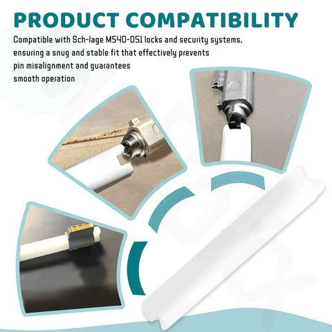 Follower Tool For M540-051 Locks And Security Systems shown in three angles with snug fit installation.