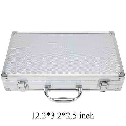 190 Piece Pin Gauge Set for Machinists Go No Go Master Kit Hardened Steel with Aluminum Case Checks Hole Sizes 0.061 to 0.250 Inches Slot Widths Keyways V Groove Alignment Drill Runout Caliper and Micrometer Calibration Tools, aluminum case 12.2x3.2x2.5 inch