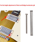 Badass Vintage Slotted Head Humbucker Pickup Height Mounting Screws And Return Springs For Gibson Emg Dimarzio Seymour Duncan Guitars on electric guitar.