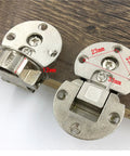 Two Pack Folding Cabinet Hinge Alloy Double Cup Up And Down 180 Degree Hidden Flat Hinge Silent Hydraulic Buffer Adjustable