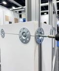Heavy Duty Metal Washers For Foam Board Insulation Kit With Screws 1.4 Inch Diameter Silver That Help Prevent Cracking And Wall Stress In Partition Installations With Load Spreading Foam Panel Washers For A Tight Secure Fix Built To Last, installed on foam board panel
