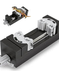 Mini Fractal Vise Clamp Aluminum Table Clamp 0 To 2.44 Inch Adjustable With Flat Jaw And Self Adjusting Fractal Jaw For Irregular Shapes Perfect For Diyers And Makers On Small Projects, holding a dinosaur model