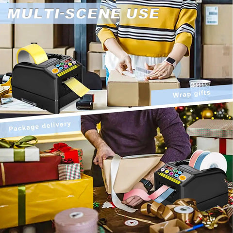 Automatic Tape Dispenser And Ribbon Cutter With Smart Sensor And Memory Function 999mm Cut Length And 6 To 60mm Width