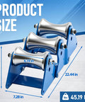 Boss Level Heavy Duty Cable Pulling Sheave With Multi Size Grip Pulley ensures smooth wire feeding every time, product dimensions shown.