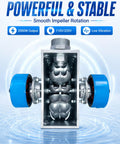 2000W Micro Hydro Generator Pelton Turbine Portable Hydroelectric Power System 110V 220V Power Rig interior view