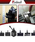 Six Piece BXA Wedge Type Quick Change Tool Post Set For Lathe Turning And Facing Holders With 10 To 15 Inch Swing Hardened Steel