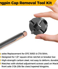 Pro Grade Kingpin Socket And Cap Removal Tool Kit For Mack Trucks Front Axles 16000 18000 20000 Lb Two And Three Eighths Inch Outer Diameter
