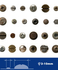 Variety of damaged screws and fasteners from 3-10mm for use with 8 Inch Screw Extractor Pliers For Damaged Rusted Stripped Screws And Fasteners With Non Slip Jaws Lineman Style Remover Tool For Quick Extraction In Home Shop And Garage By WORKPRO