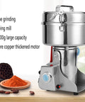 Beast Of A 1500G Grain Grinder Mill With 3500W Electric Motor displayed on kitchen counter with ground flour
