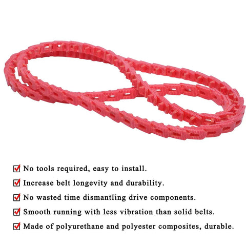 Three Eighths Inch By 4 Foot Z Type Adjustable Link V Belt 3L Drive Belt Replacement for woodworking machinery