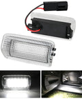 2 Pack White LED Interior Door Panel Lights Courtesy Lamps Plug And Play For Toyota Avalon Camry Sienna Prius 4Runner Lexus IS ES GS LS RX GX LX And Subaru BRZ Go To Upgrade; shown with plug and light installation