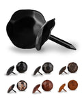 Rustic 0.75 Inch Small Round Head Iron Clavos Decorative Nails For Farmhouse Shutters And Barn Doors Handmade Black Fasteners