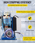 Portable Powered Wire Stripper Tool For Recycling Copper Wire 18 AWG To 1 Inch OD Range 11 Channels And 10 Blades in factory