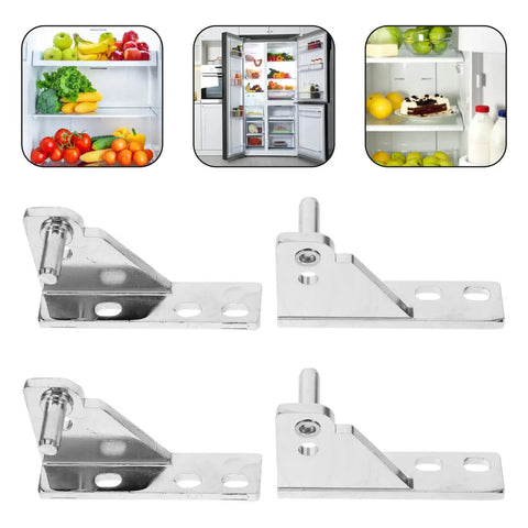 Heavy Duty Cabinet And Refrigerator Door Hinges Stainless Steel Replacement Set with self closing feature for versatile use