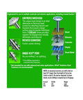 Heavy Duty 10 X 3 Inch Exterior Wafer Head Wood Screws With Torx T Star Plus Drive Rust Resistant construction diagram.