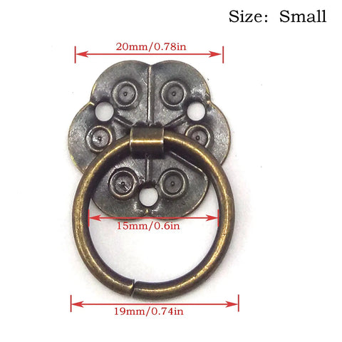 Straight Up Slick Vintage Bronze Ring Drawer Pulls For Cabinets Heavy Duty Metal Knobs With Screws No Fuss Easy Install Retro Furniture Hardware Level Up Your Home Instantly
