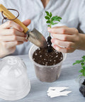 36 Packs 4 Inch Plant Nursery Pots With Humidity Dome Transparent Plastic Planters For Seed Starting Seedlings Indoor Outdoor Garden Kit With Plant Labels For Easy Growth Tracking