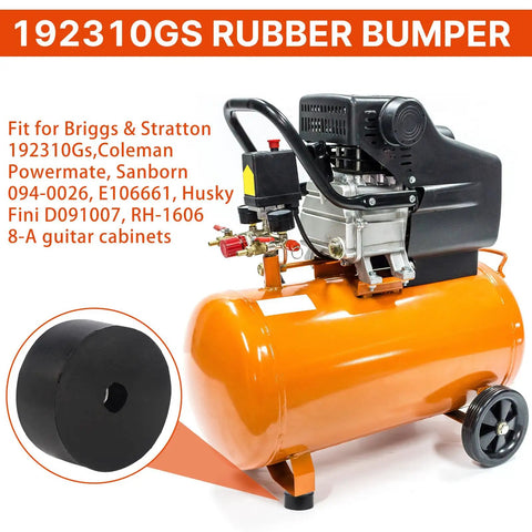 4 Pack Beefy Anti Vibration Rubber Feet For Compressors Generators And Pressure Washers Direct Replacement For 192310GS Fits Coleman Powermate 094-0026 Sanborn E106661 Husky Fini D091007 Heavy Duty Quiet Stable Operation