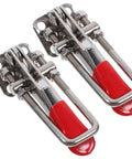 Heavy Duty Adjustable Toggle Clamp Latch Set with stainless steel and PVC construction, compact design
