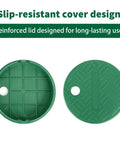 14 Pack PP Valve Boxes 6 Inch Anti Slip Sprinkler Valve Box Plastic Round Green And Black Irrigation Water Meter Box Lid