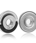 Dead On Tough 2Pcs Angle Grinder Flange Locking Nuts 5/8 Inch 11 Thread Quick Swap clamping nuts with stainless steel finish.
