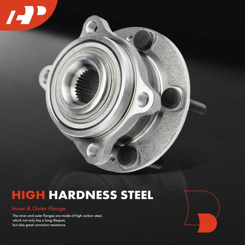 Front Wheel Bearing And Hub Assembly 5 Lug Fit For Kia Sorento 2011 To 2015 And Hyundai Santa Fe 2007 To 2020