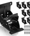 Heavy Duty Locking Hinges For Folding Tables And Furniture Fixtures with secure screws, ideal for stable table and desk mounts.