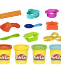 Kid Friendly 9 Piece Starter Set With Storage Tote And Four Modeling Cans For Arts And Crafts Ages 3 And Up tools and cans