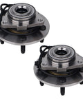 Pair 515073 Front Wheel Bearing And Hub Assembly For 2004 2005 Dodge Ram 1500 5 Lug With ABS Direct Fit Replacement OE Style Kit