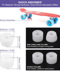 Eight Pack Roller Skate Wheels 82A Wear Resistant PU Replacement For Quad Skates And Skateboards Outdoor Indoor With Durable Bearings