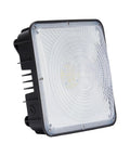 Super Bright 50W LED Canopy Light 6000 Lumens 100 to 277V AC ETL Listed IP65 Waterproof Daylight White 10.4 Inch Square Brown
