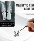 Close-up of 4 Pack 510 Thread Magnetic Adapter Kit Universal Threaded Screw Converter for soldering iron and circuit board repair.