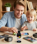Scratch Removal Liquid For Phone Screens And Glasses Quick Restoration Kit For Beginners And Tech Enthusiasts on table with devices
