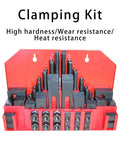 58 Piece Nut Clamp Machine Clamping Kit 3/8 Inch T-Slot For Lathe Milling Machine And Metal Processing High Security Hardened Steel Set