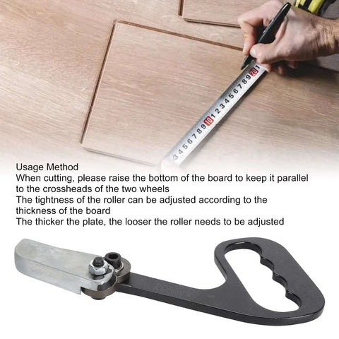 Manual Hand Pull Sheet Cutter For Metal And Plastic with measuring tape and usage instruction for DIY home workshop