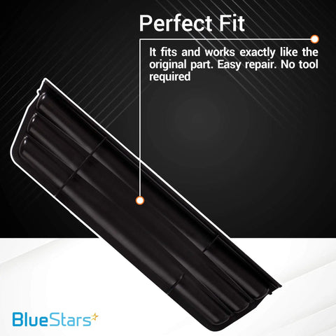 Close-up of black Fridge Dispenser Overflow Grille Replacement For Whirlpool Kenmore Refrigerators Compatible With WP2206670B AP6006547