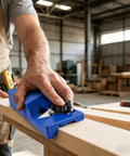 Two Pack Hand Plane Drywall Cutter For Gypsum Board Sheetrock With Interchangeable Blades Ergonomic ABS Handle DIY Friendly Bevel Trim For Clean Edges And Fast Cuts On Softwood And Plastic, 5.59in hand tool in use
