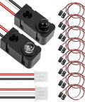 8 Pcs IR Break Beam Sensor Kit With 5mm LEDs Counting Module Through Beam Photoelectric Switch, cables included