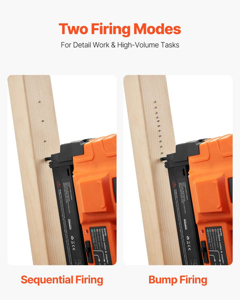 Smooth Shootin Cordless Brad Nailer 18 Gauge 20V Battery Powered Nail Gun With 2 0 Ah Li Ion Battery And Charger For No Fuss Setup Includes 500 Brad Nails Adjustable Depth For Woodworking Home Diy Crafts