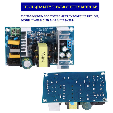 Heavy Duty Ac 100 240V To 24V Dc Switching Power Supply Module Delivers 150 Watts Of Rock Solid Juice To Industrial Control Gear With Zero Drama Regulation, double-sided PCB design.